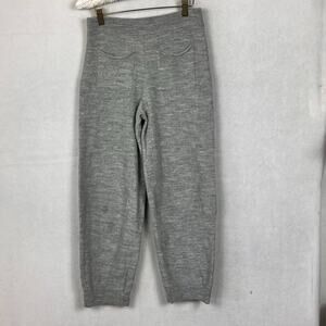 Oska Trouser Pants Womens 0 Pilara Gray Relaxed Front Pockets Virgin Wool